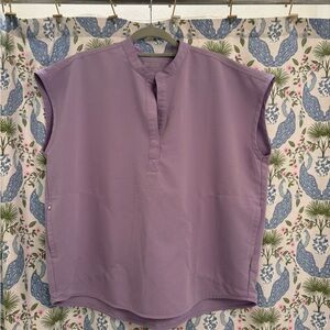 Figs Lavender Technical Collection Scrub Top